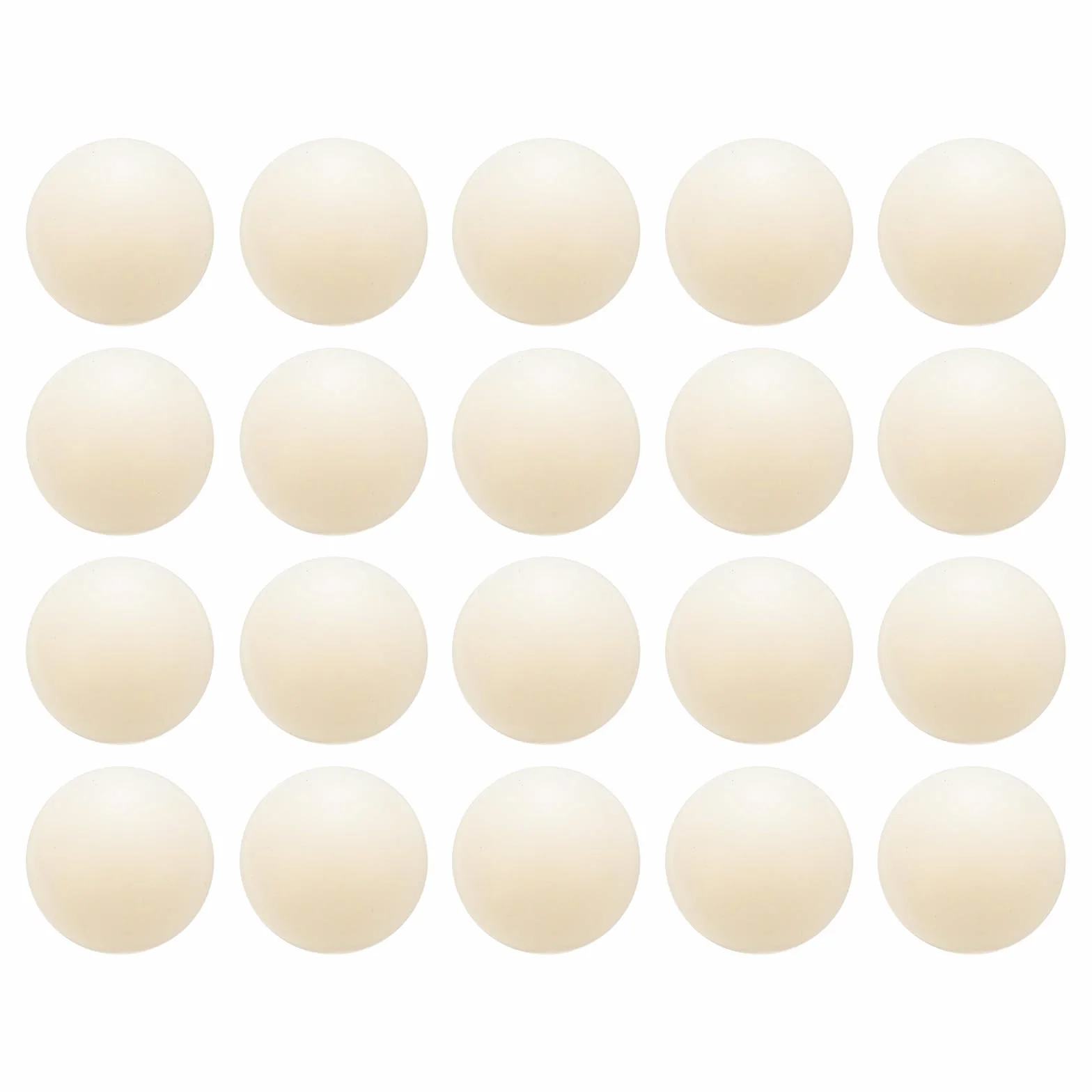 QUARKZMAN 20 Piezas Bolas de Rodamiento Nylon 3/4" (19.05mm) Plástico Sólido Precisión