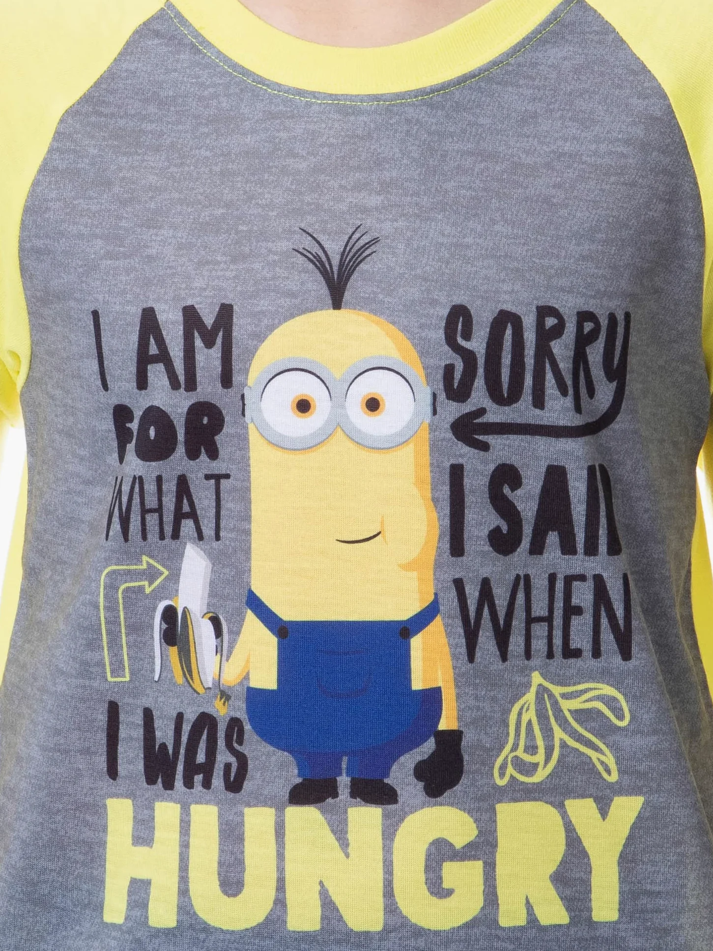 Despicable Me Minions Sorry I Was Hungry - Pijama raglán para niños