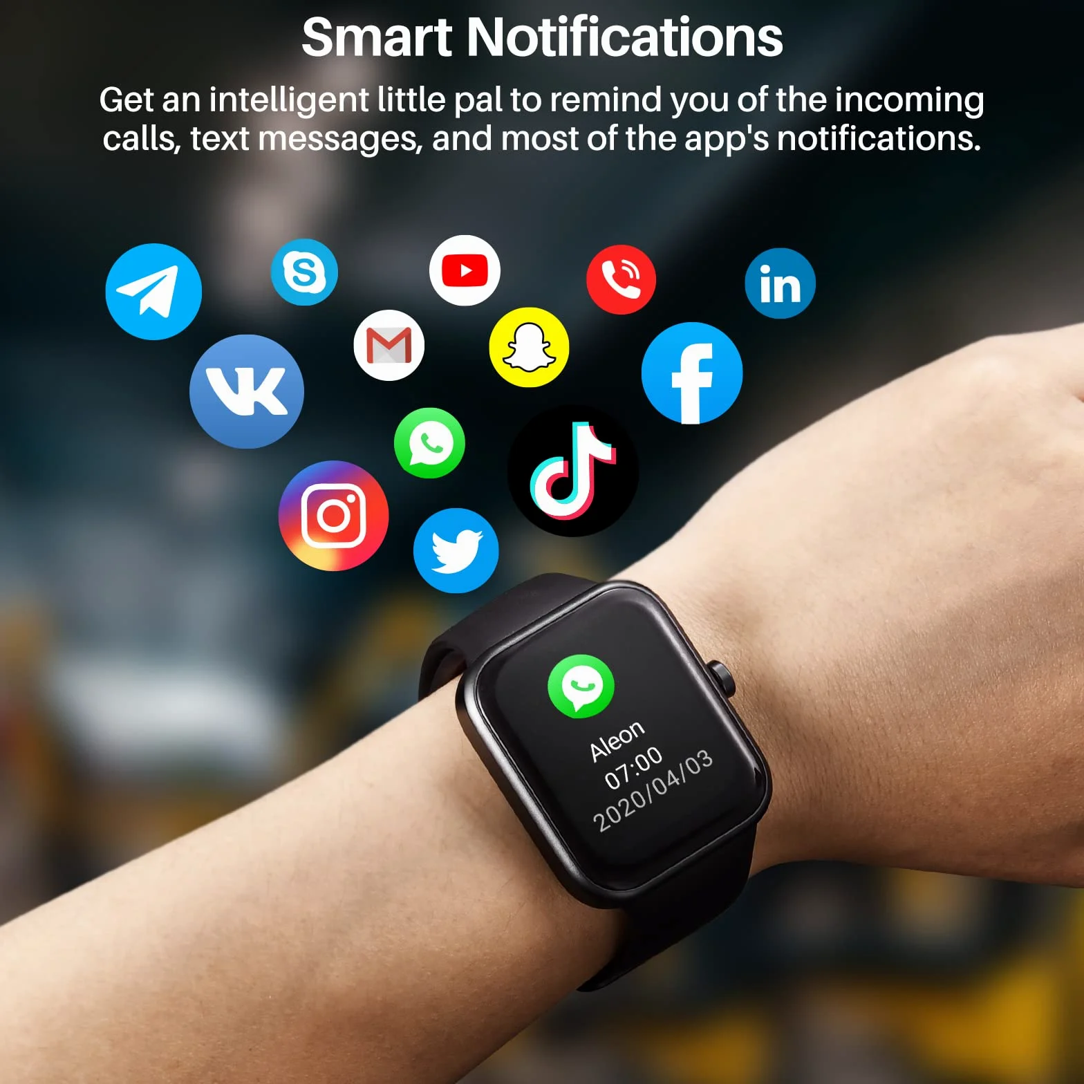 TOZO Reloj Inteligente S2 Alexa para Mujeres y Hombres, rastreador de Fitness Integrado con Monitor de frecuencia cardíaca y oxígeno en Sangre, Monitor de sueño, Pantalla táctil HD Impermeable 5 ATM