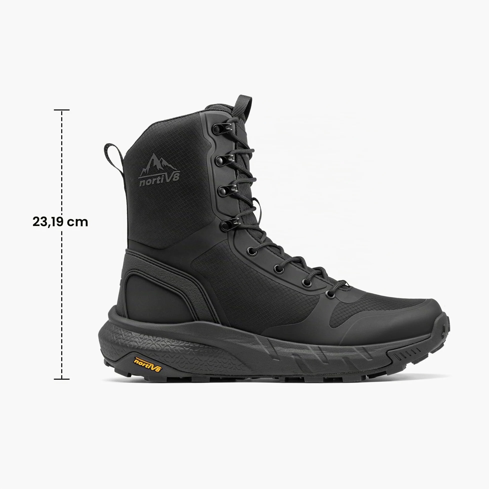 NORTIV 8 Botas Militares Ligeras Botas Policiales Tácticas de Seguridad Hombre Transpirable Botas de Combate Mediana Caña Antideslizantes