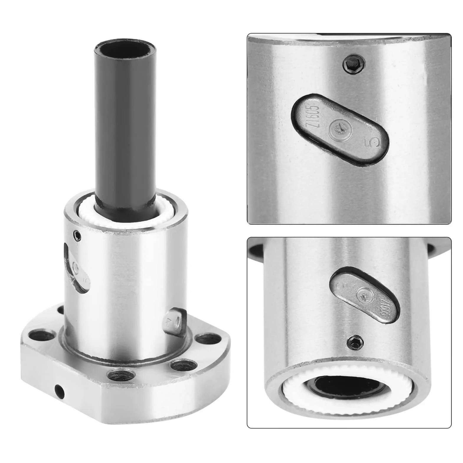 Tornillo de bola CNC 16 mm Rm1605 Sfu1605, tuerca de brida de acero