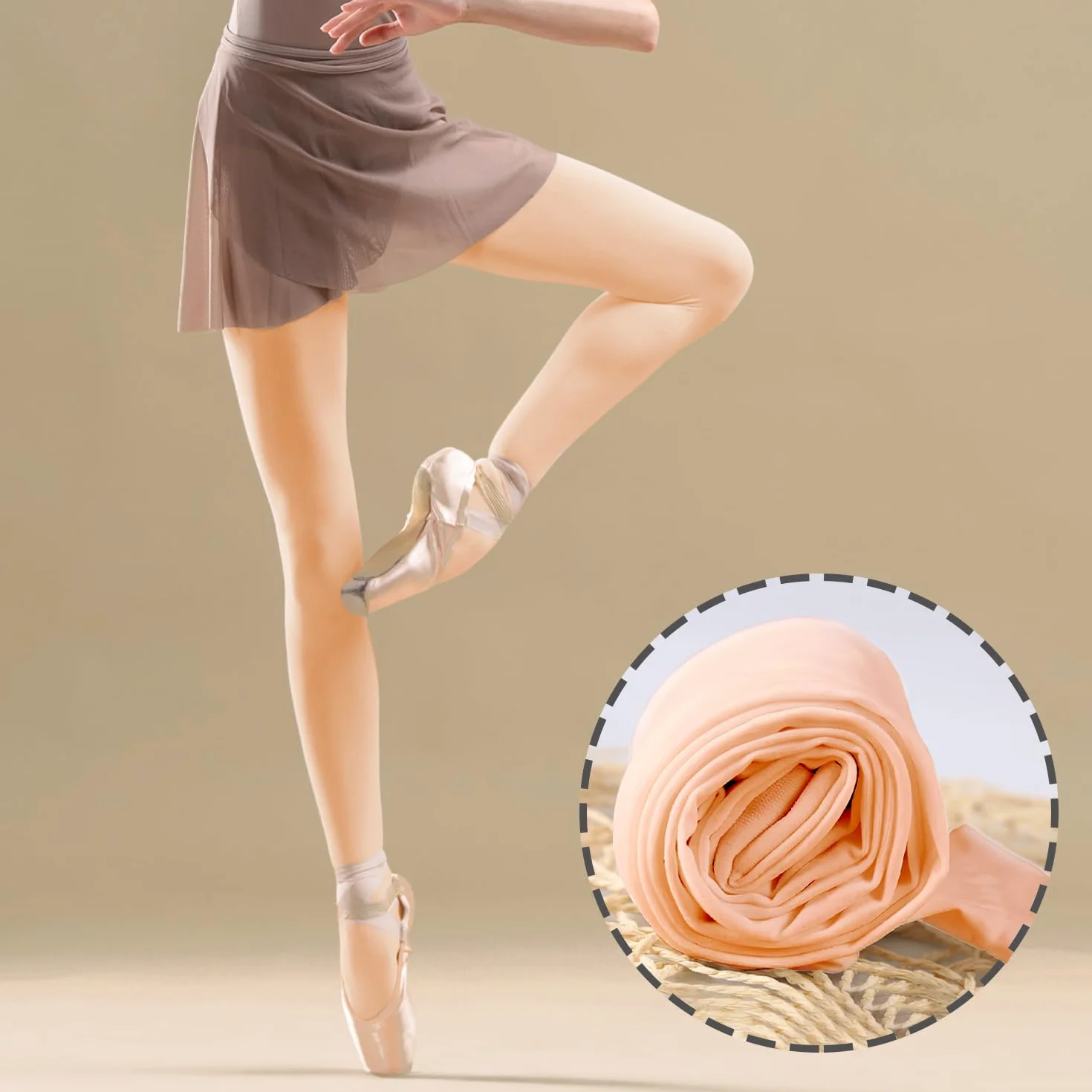 CENCERY Ballet Tights for Girls Convertible Dance Stockings Soft Stretch
