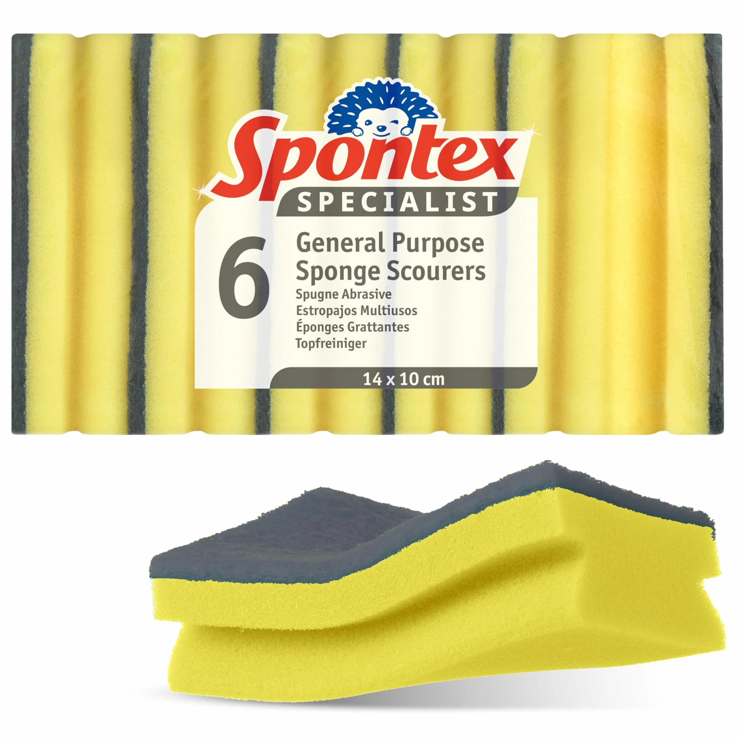 Spontex Specialist Estropajos con esponja XL Paquete de 6