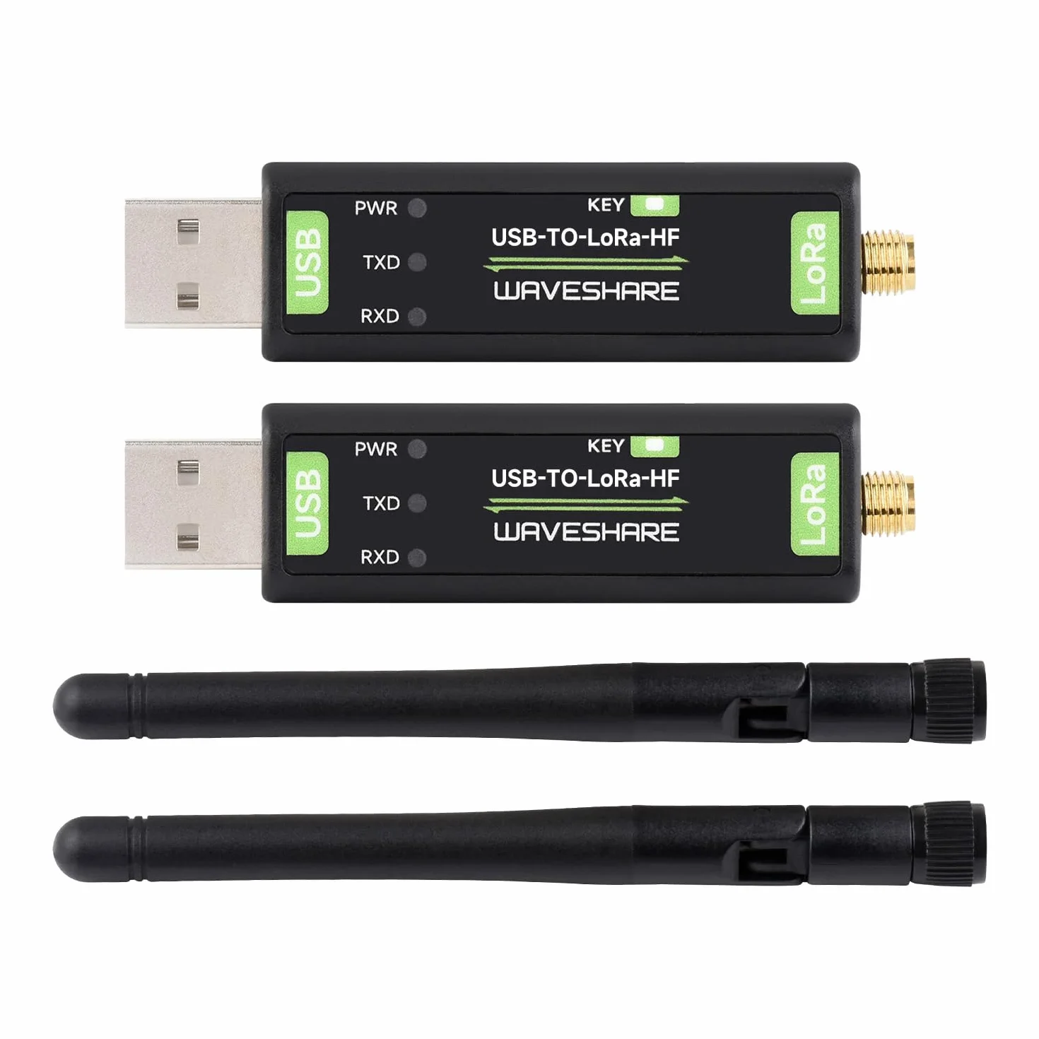 Waveshare USB-TO-Lora-HF SX1262 USB To Lora Data Transfer Module TCXO 2PCS