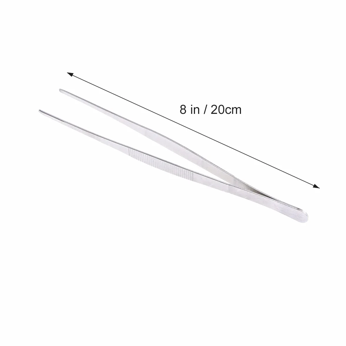 Pinzas de acero inoxidable rectas puntiagudas 20 cm para vendajes médicos