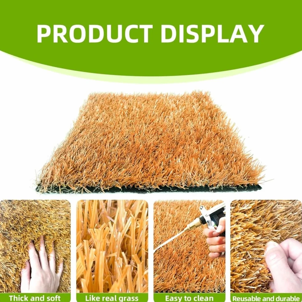 Almohadillas para Cajas Nido para Gallinas 12''x12'' Lavables de Hierba Simulada