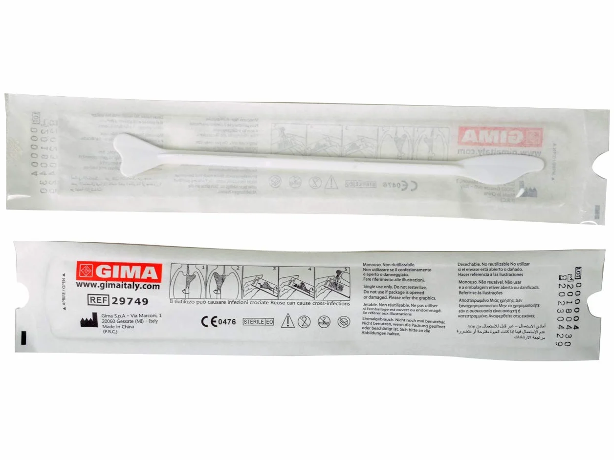Gima Espátula B Plástico Estéril Pack 100