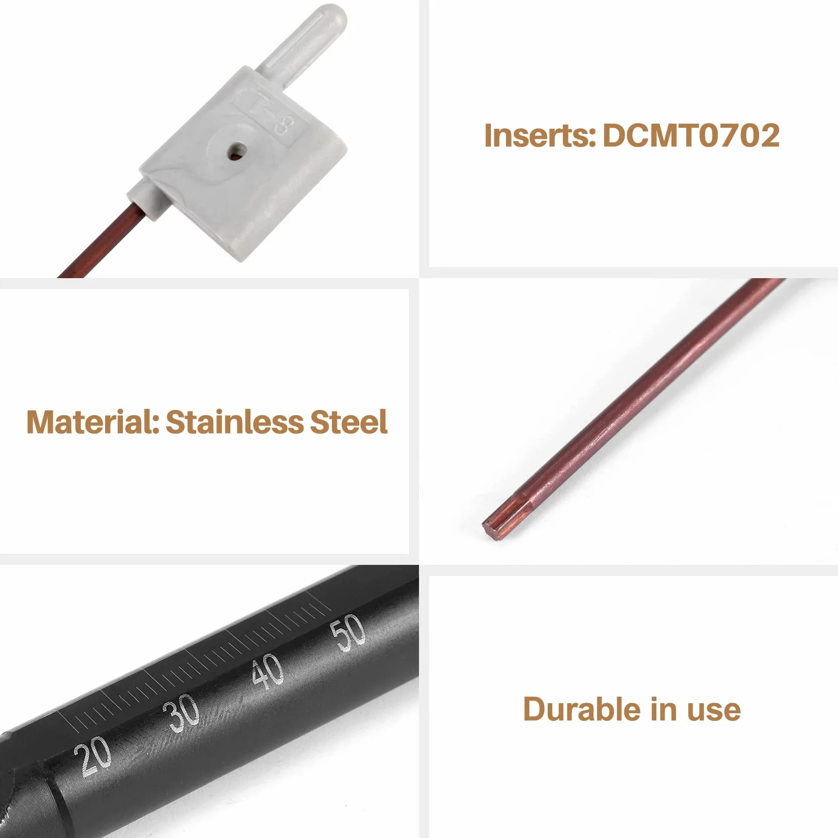 XIAOJUN Dcmt0702 insertos de metal duro S12M-Sducr07 taladro 150 mm para torno CNC herramientas torneado interior
