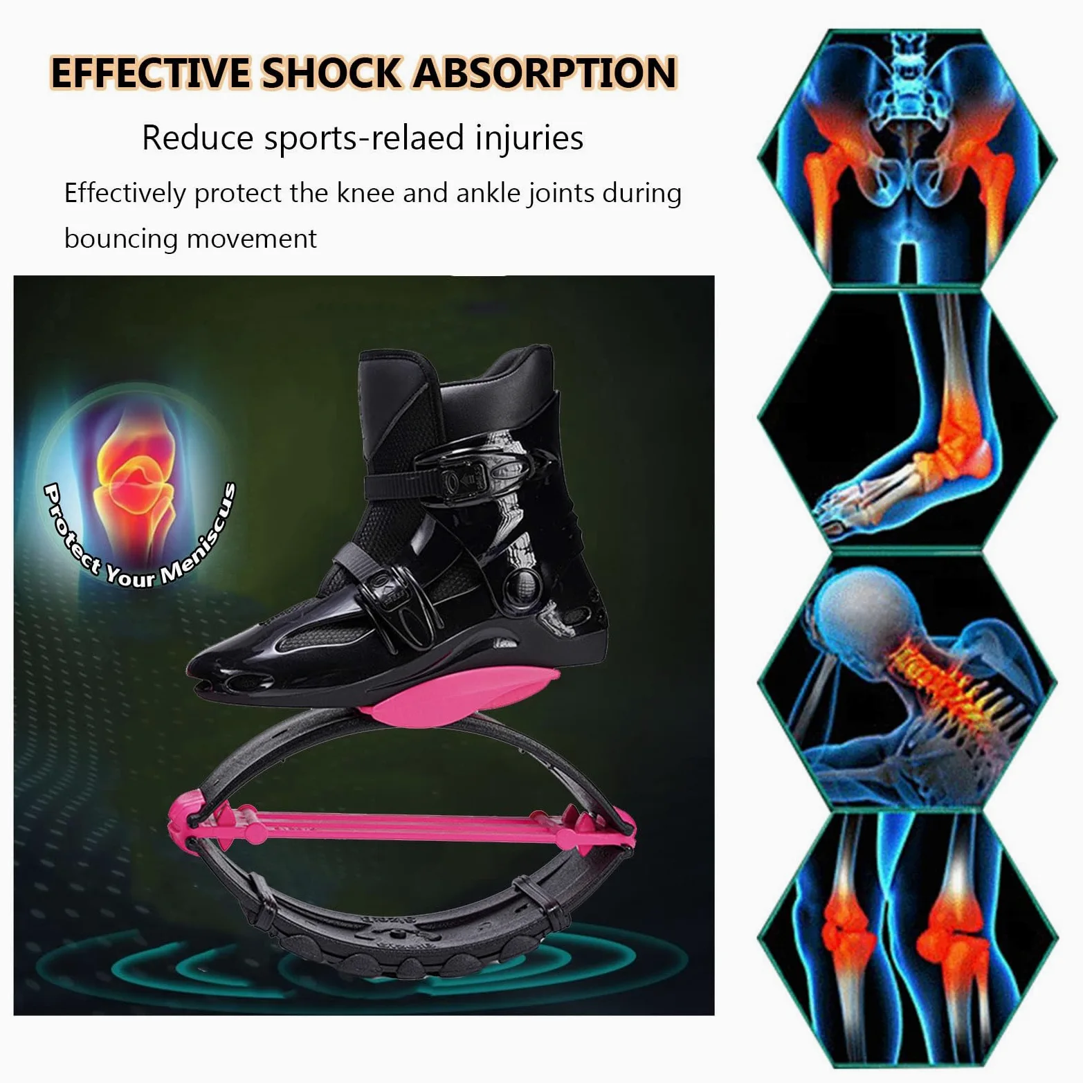 Jumps Botas Zapatillas De Salto For Fitness Y Entrenamiento, Cómodas Y De Bajo Impacto, Botas De Running Antigravedad Unisex (Tallas 35-43 EU)