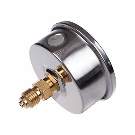 Manómetro de glicerina IP65 acero inoxidable 63 mm 1/4" 0-4 bar conexión axial con conector trasero