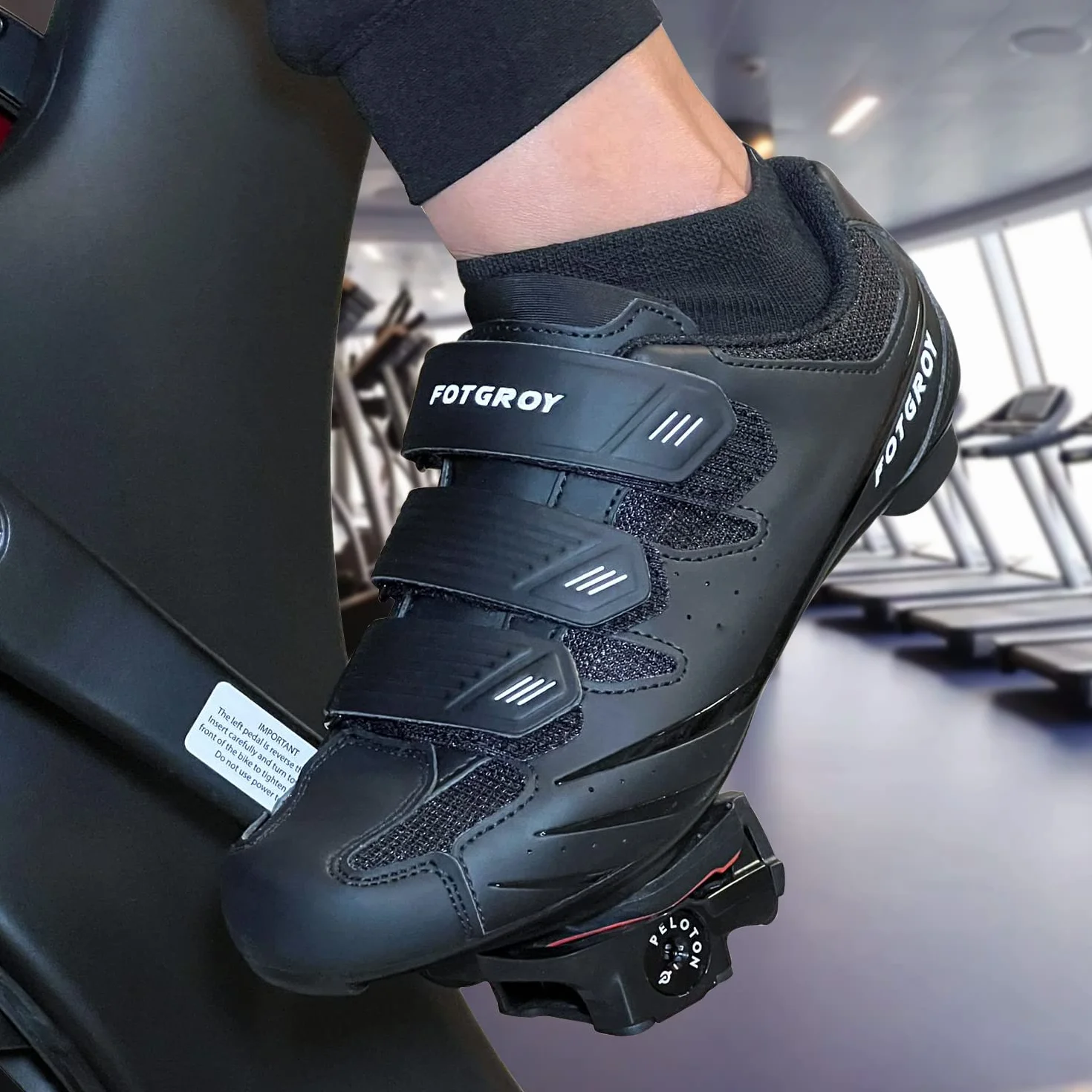 Hombre Zapatillas de Ciclismo para Mujer, Zapatillas Peloton Compatibles SPD ARC Look Delta con Tacos, Zapatillas Unisex Montar Bicicleta Interior, Zapatillas Bicicletas de Carretera Exterior
