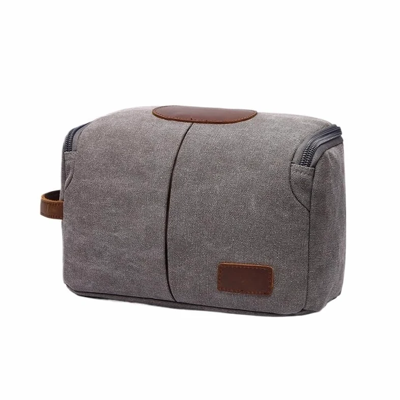 Neceser Bolsa de artículos de tocador, Bolsa de Maquillaje portátil de Viaje, Gran Capacidad, Bolsa de Almacenamiento Multifuncional Simple, Bolso de Viaje Neceser Viaje(Coffee)