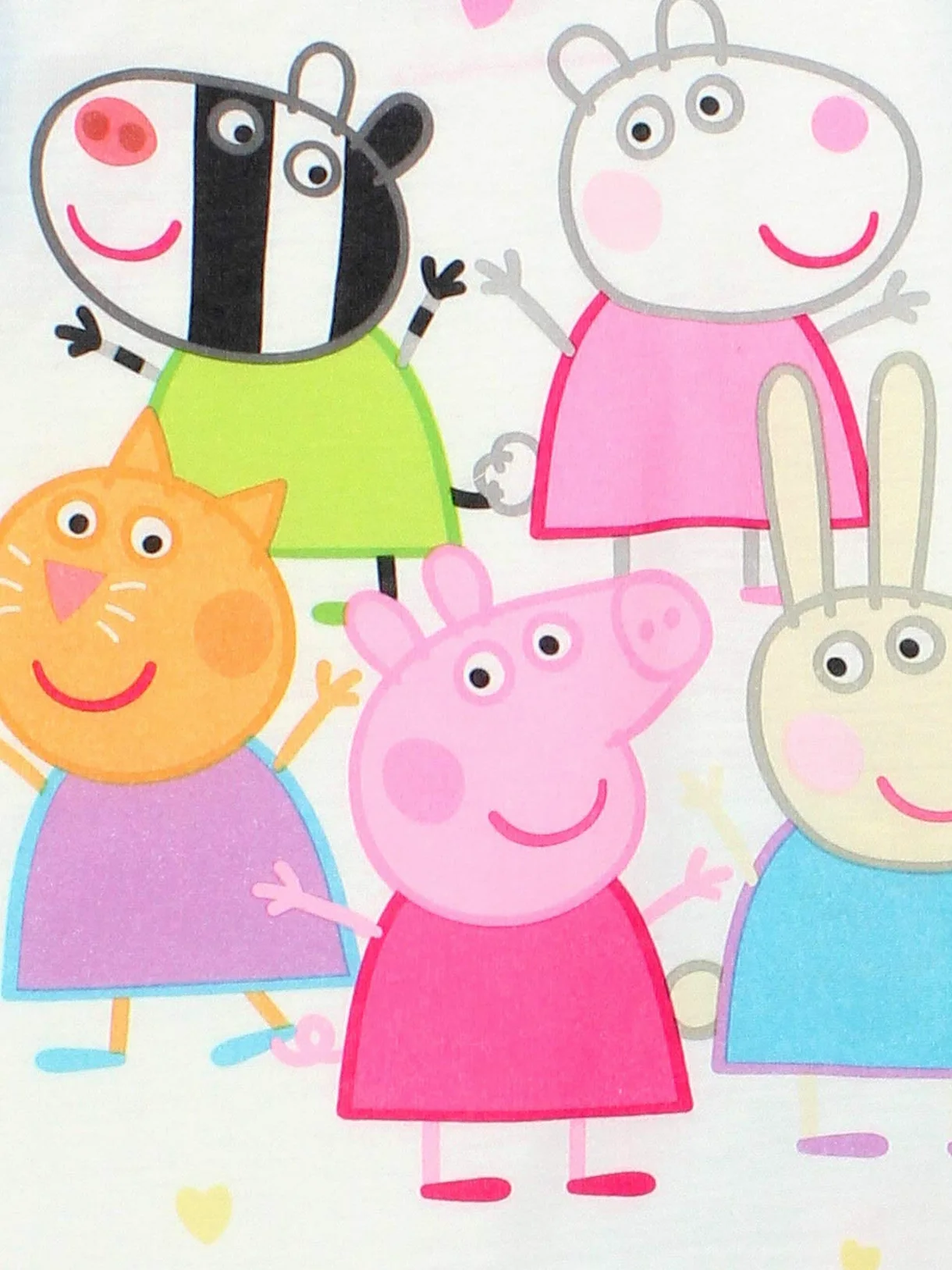 Peppa Pig Pijama de poliéster suave para niñas