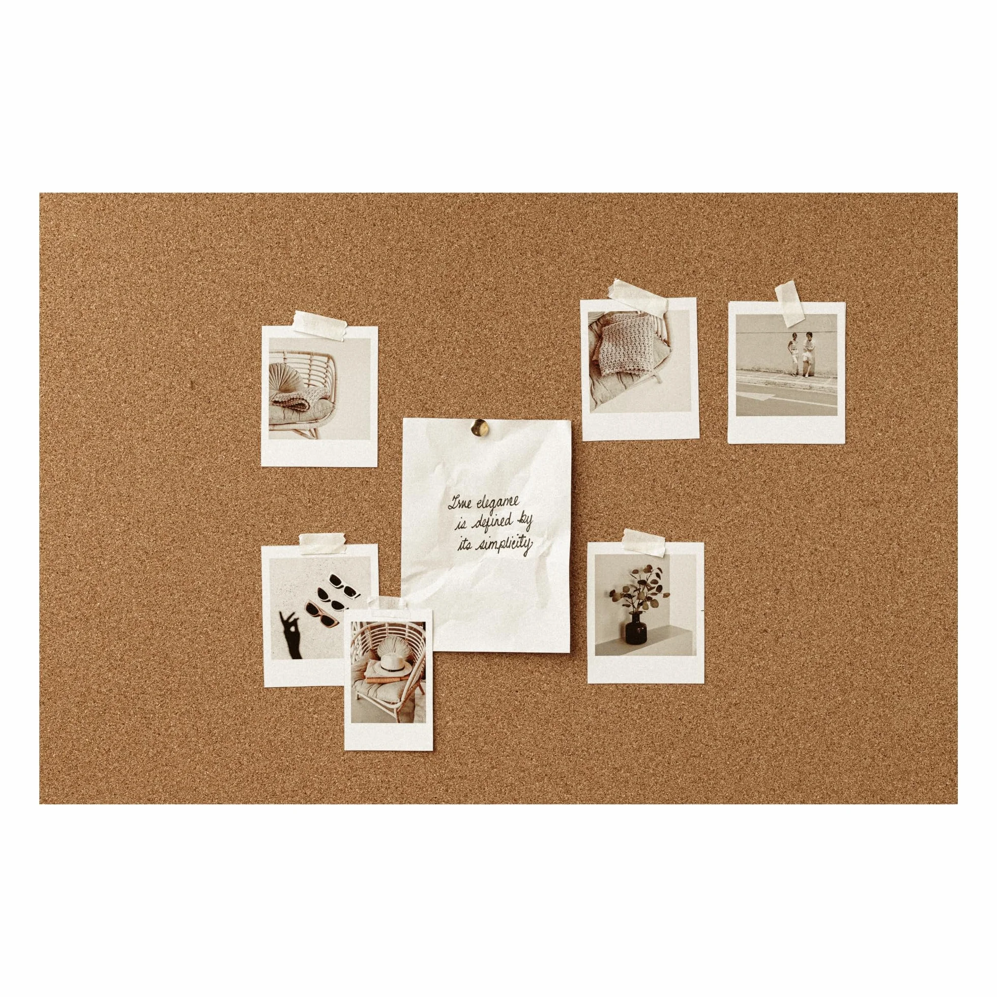 Materia Prima Tablero de Corcho para Manualidades 91,5 x 61 cm Grosor 10 mm