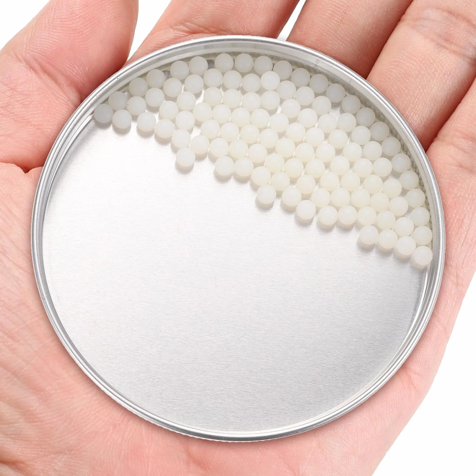 QUARKZMAN 100 Piezas Bolas Rodamiento Nylon 4 mm Plástico Precisión Mini