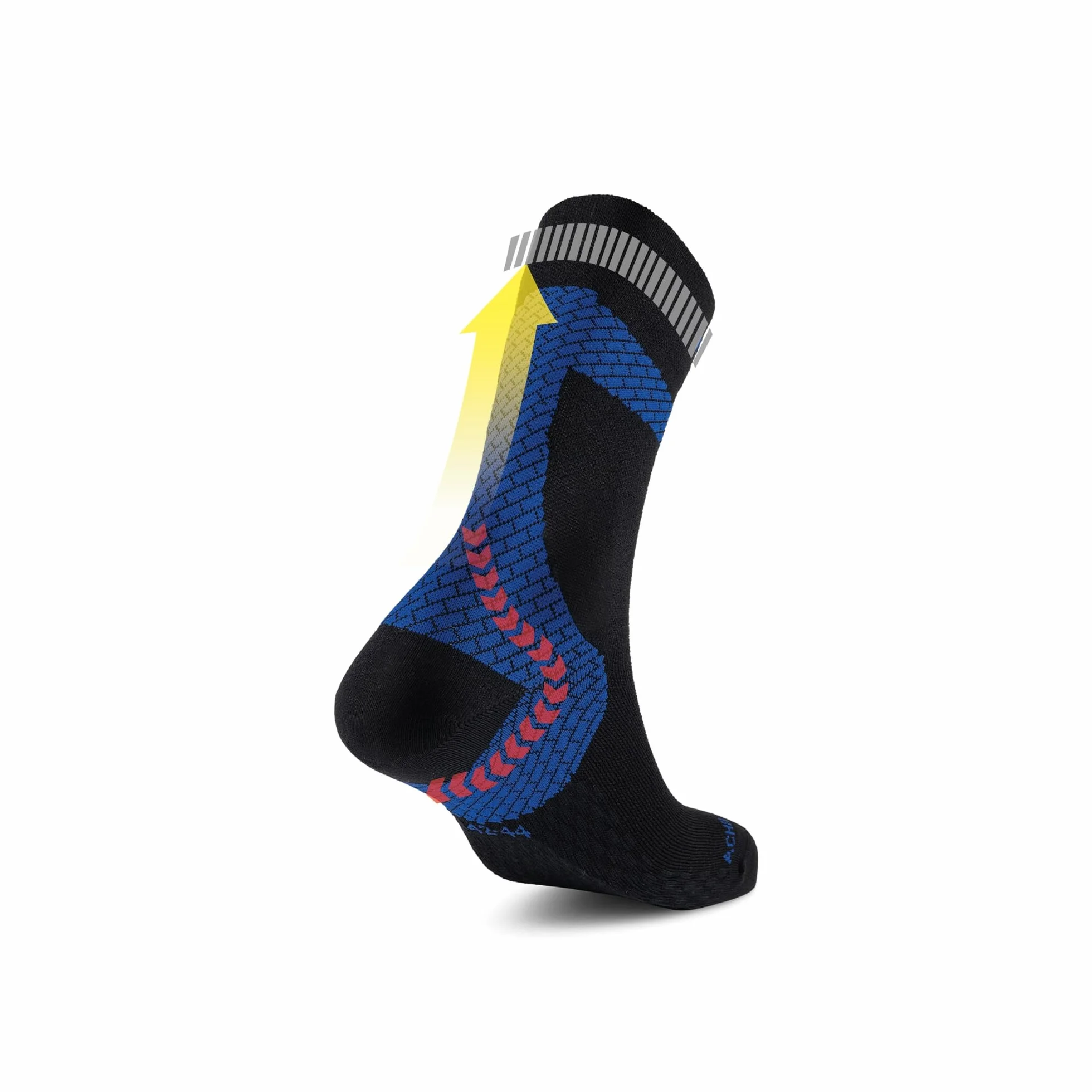 Enforma Calcetines Técnicos Tape Socks Coolmax Compresión Ergonómica Antideslizantes Fascitis Plantar Running Trail Protección Tendón Aquiles Hombre Mujer Deportes Montaña Alta Intensidad Duración
