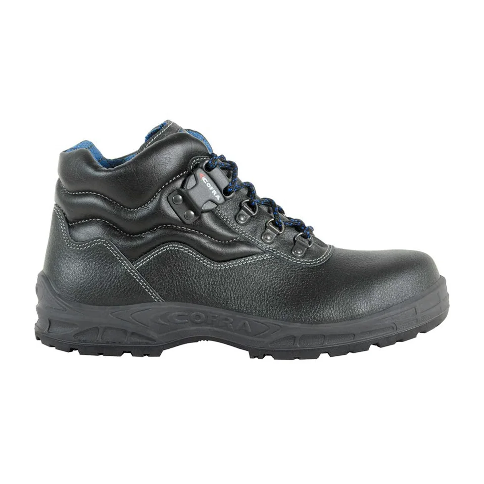 COFRA 12641-000.W46 ORVIETO - Botas de seguridad, S3 SRC, negro/azul claro, talla 46