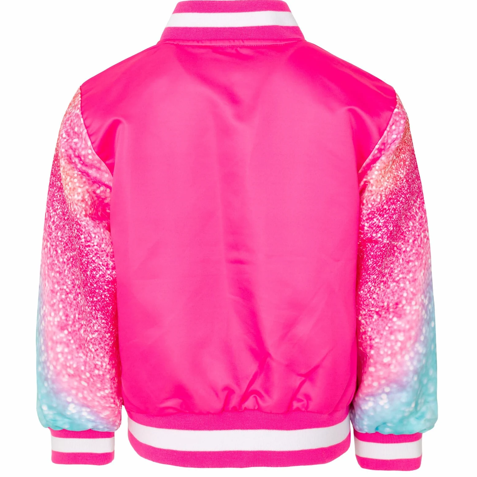 Barbie Chaqueta bomber universitaria para niñas, tallas de niño pequeño a niño grande (4-14-16)