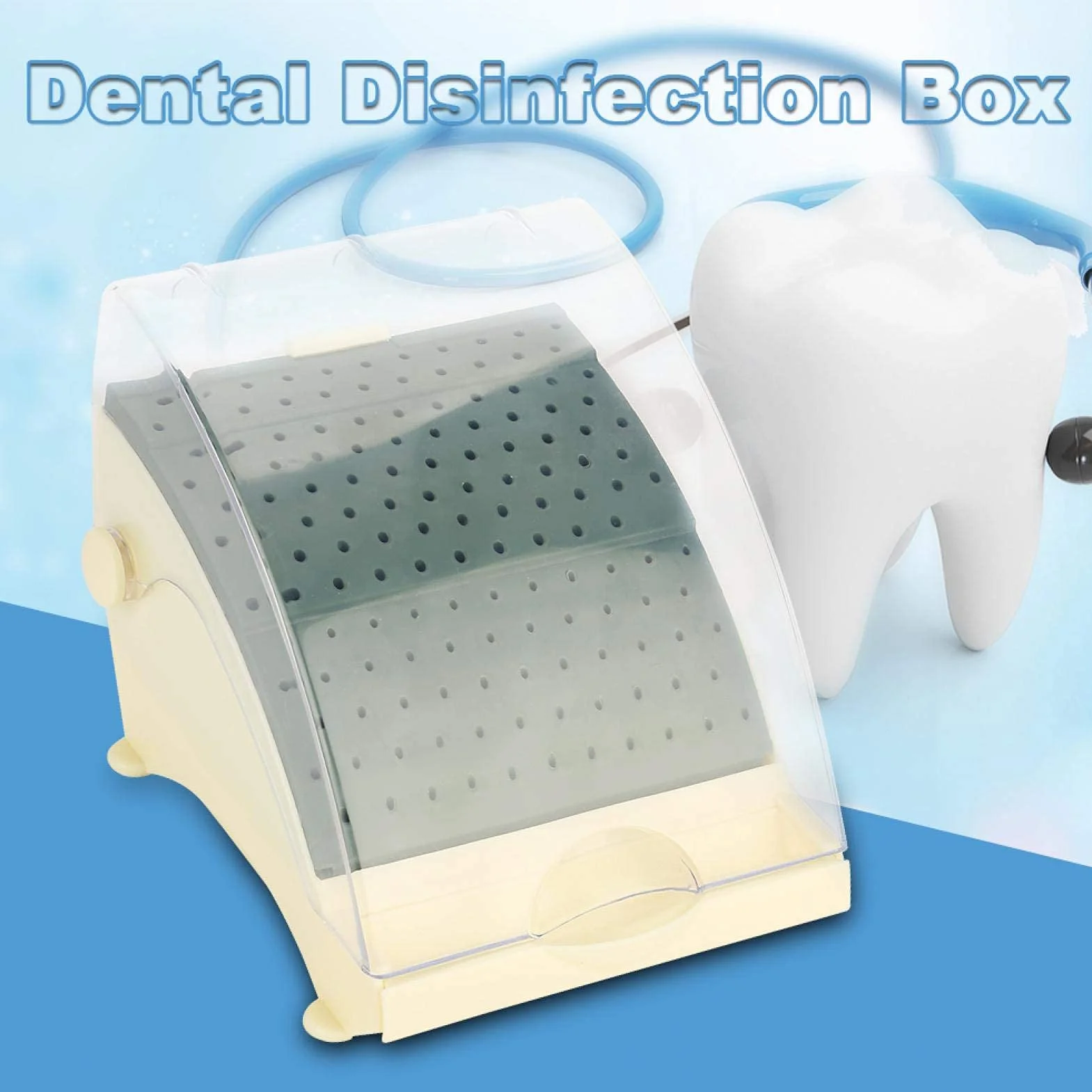 Estuche para fresas dentales 142 agujeros con cajón extraíble