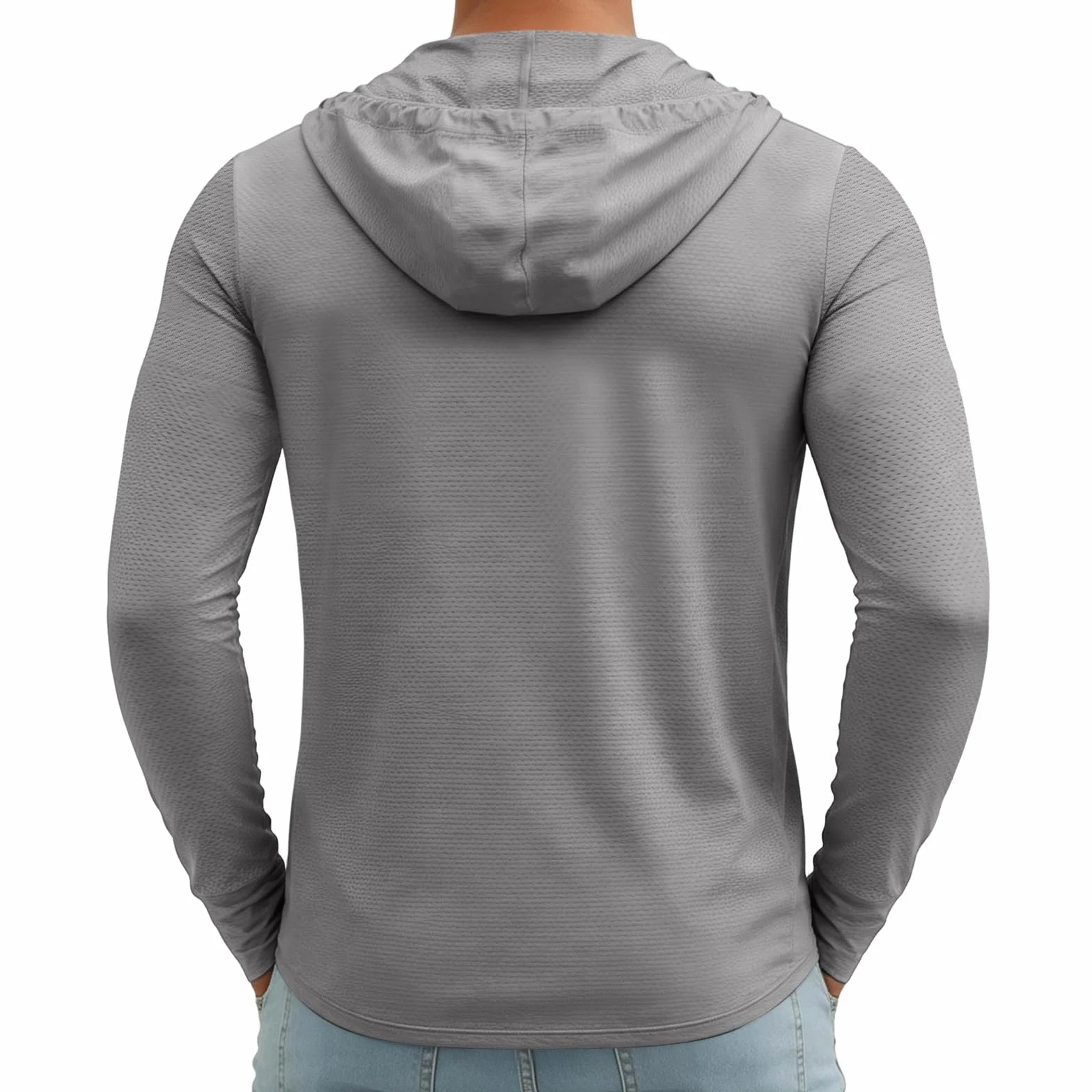 Camiseta Protector Solar, Ligero Protector Solar Manga Larga Camisetas Surf Hombre, Trabajo Viaje