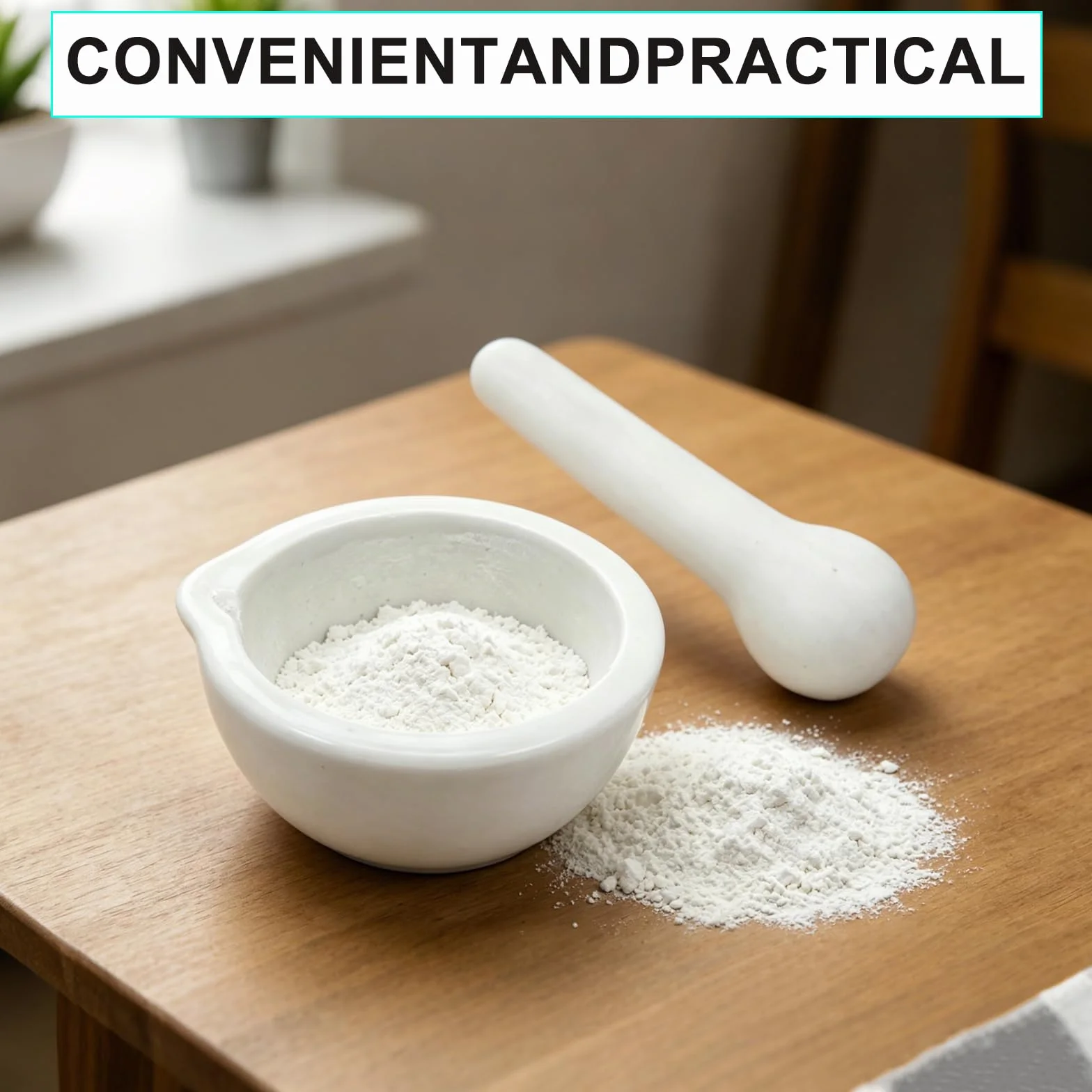 Mortero de porcelana mini trituradora manual para ajo especias hierbas resistente utensilios de cocina blanco