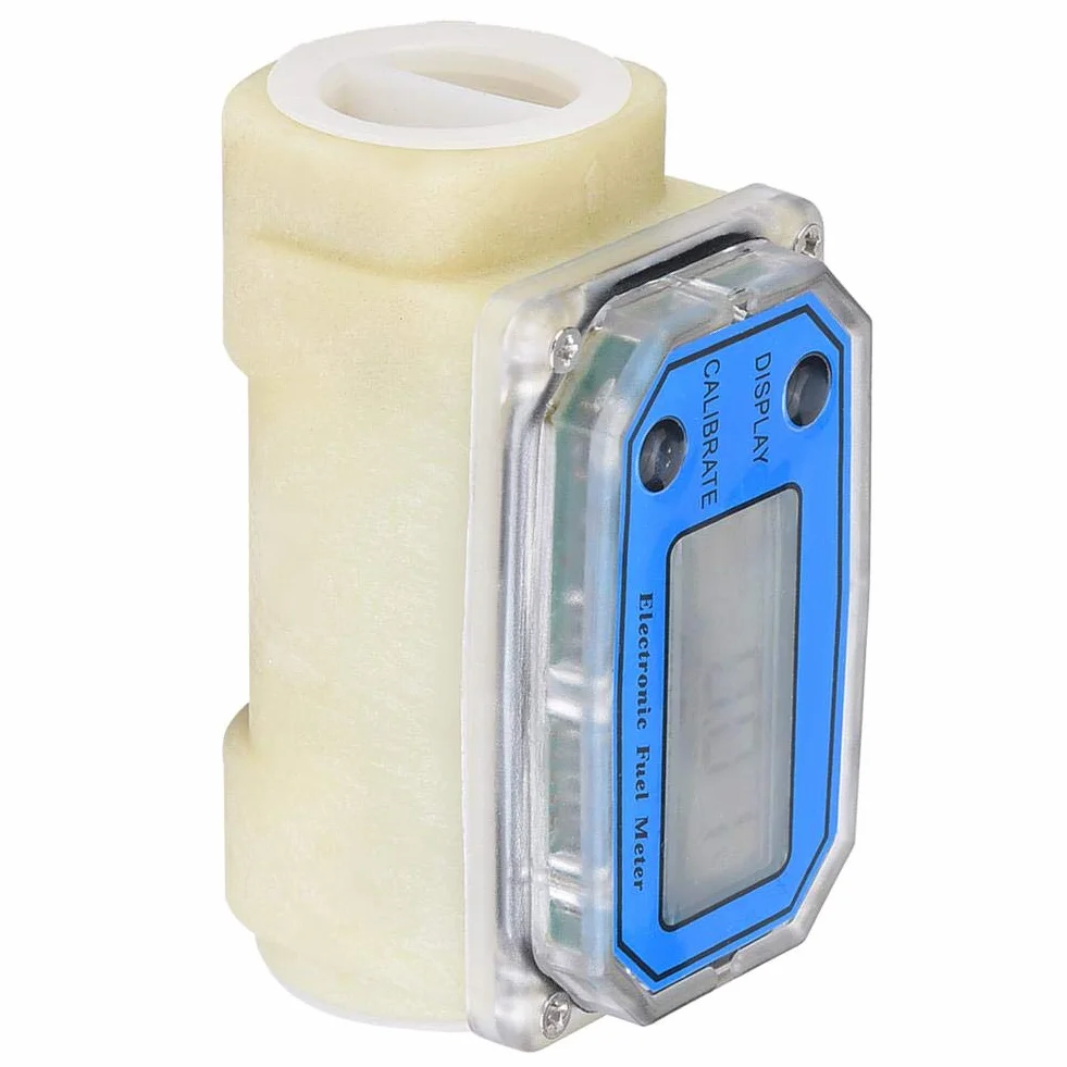 Medidor de flujo de turbina digital 1" NPT 15-120 l/min medidor de agua combustible aceite