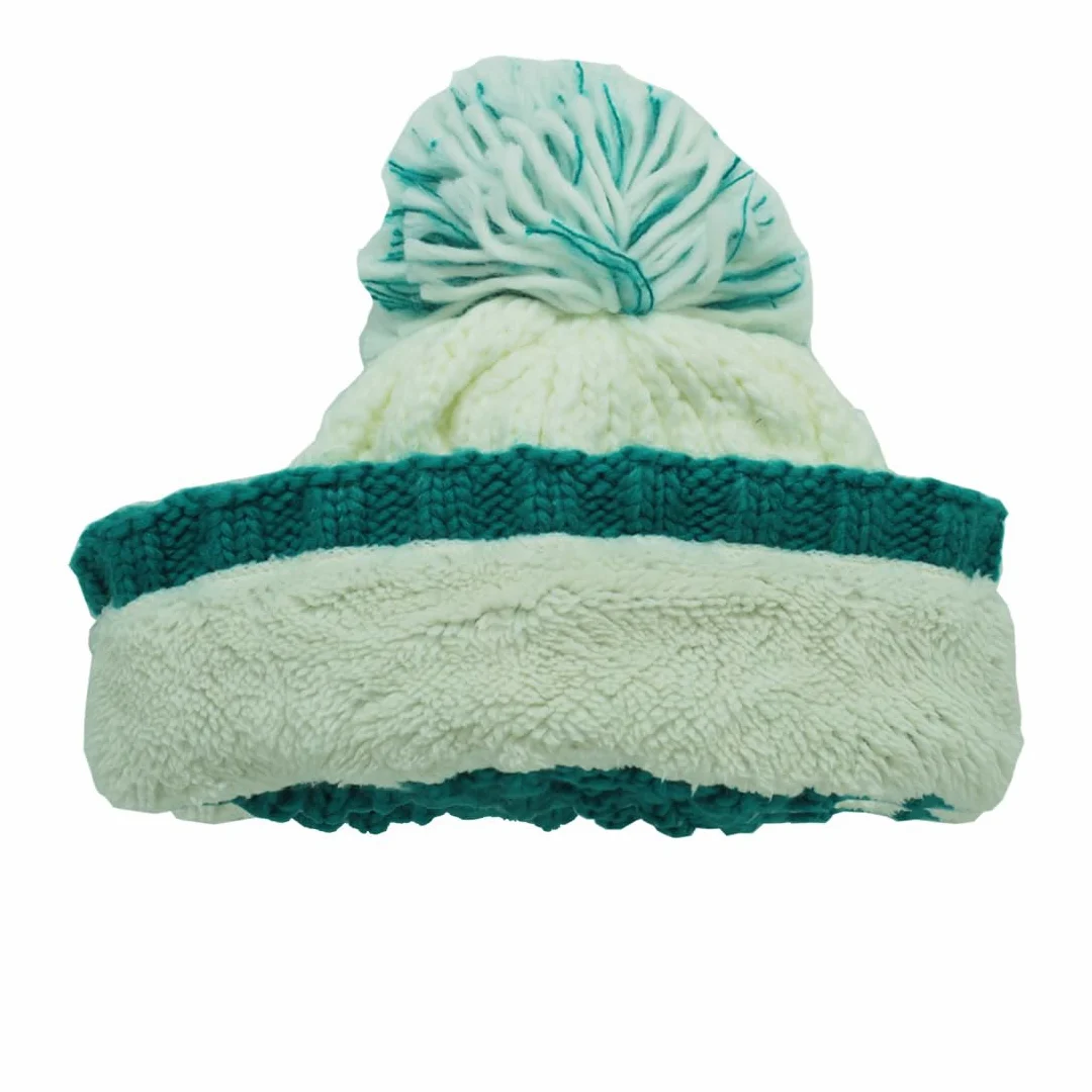 Surf Monkey Gorro de Invierno Unisex con Pompón, Talla Única, Forro Polar Interior