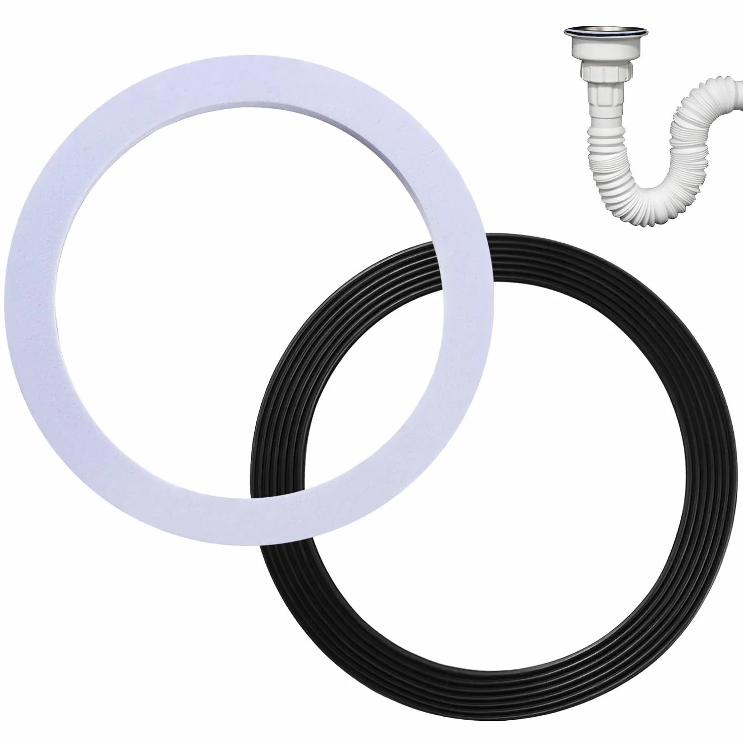 Arandelas de Sellado 110mm para Fregadero, Juntas Tóricas para Lavabo