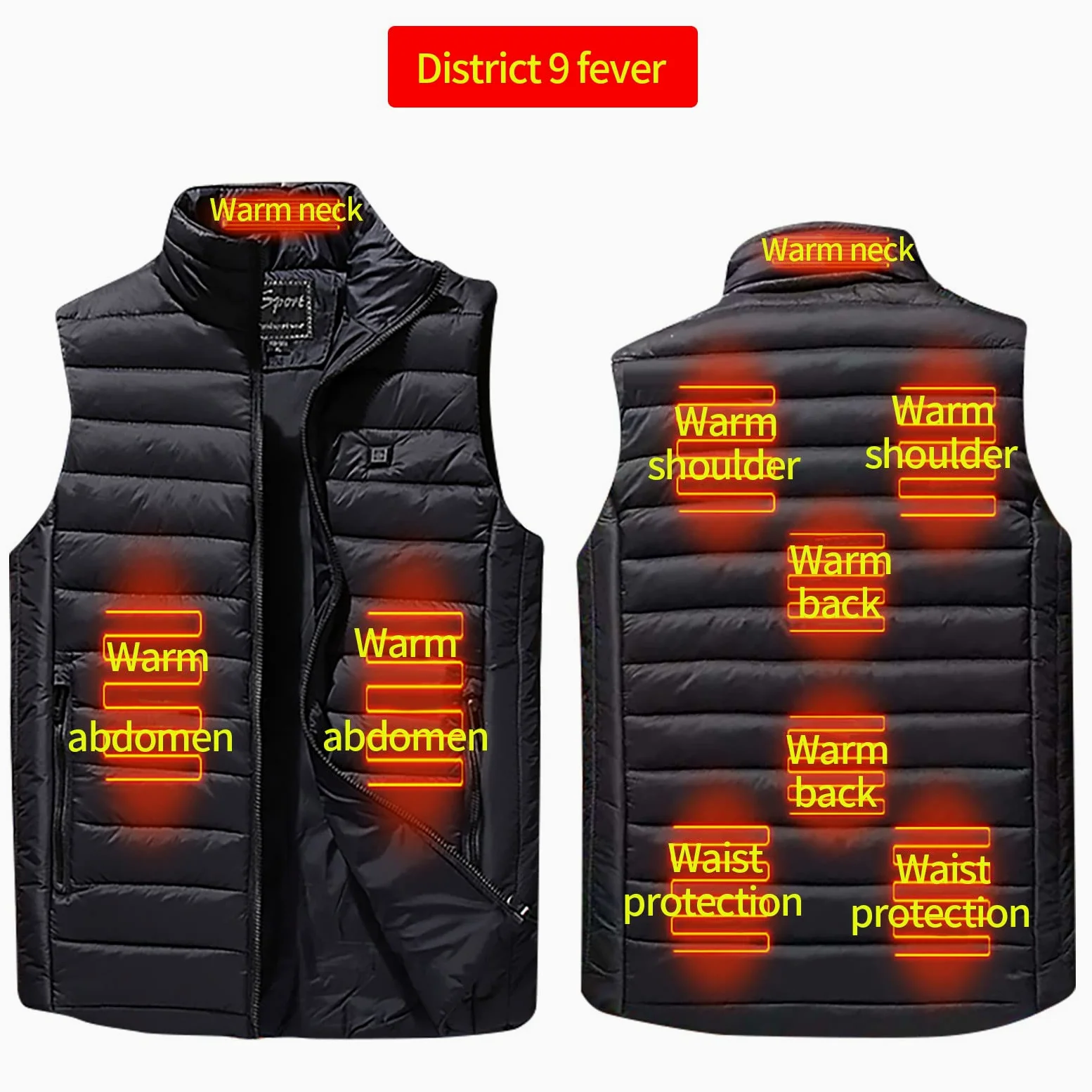 Chaleco calefactable para hombre (Reino Unido), camisetas térmicas para mujer con conexión USB, chaquetas calefactables para interiores, calentadores corporales calefactables para mujer, abr