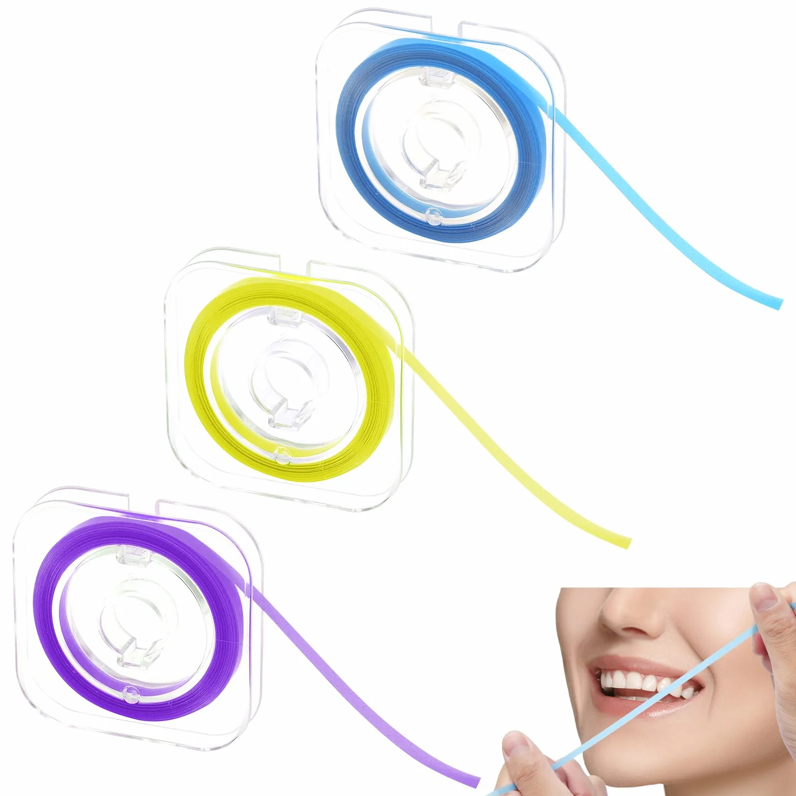 Papel de lija interdental 4 mm x 6 m, 3 volúmenes