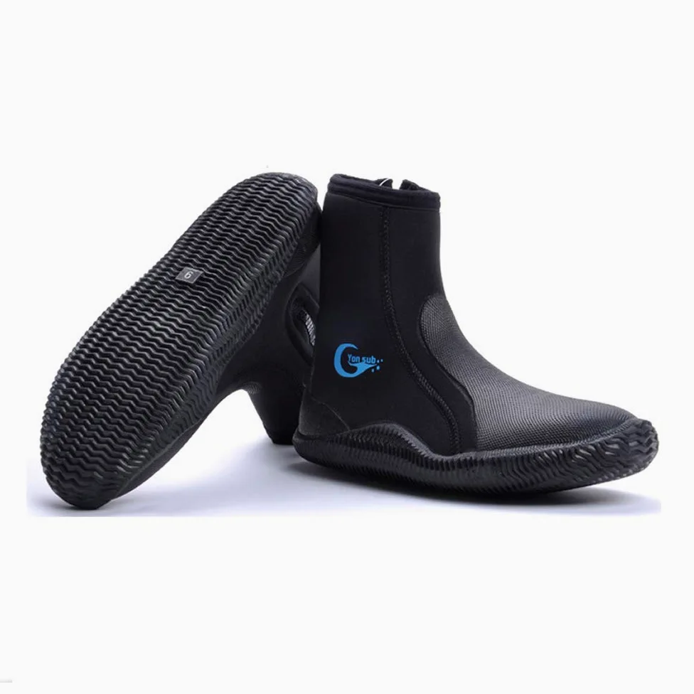 Botas de buceo de neopreno de 5 mm, zapatos de buceo, antideslizantes, zapatos de buceo, botas de esnórquel, calcetines de agua, botines para surf, deportes acuáticos