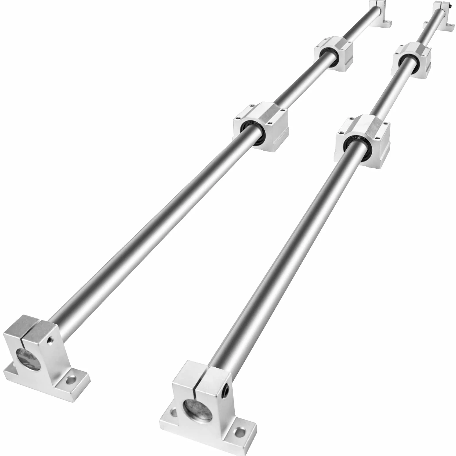VEVOR Juego de Rieles de Guía Lineal SFC20 1200 mm SC20 4 Bloques Deslizantes CNC