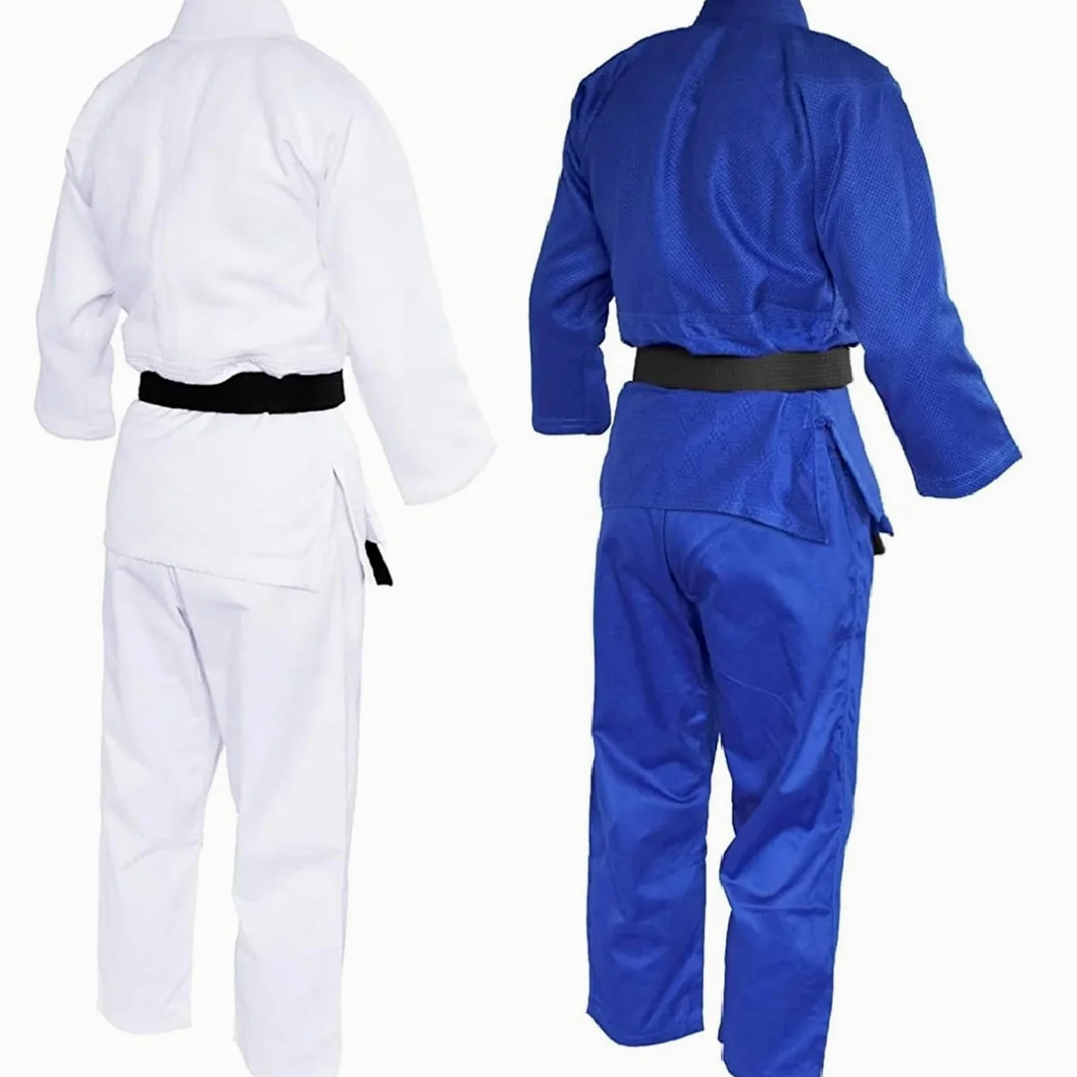 trajes de samurai de taekwondo, Uniforme de Judo Gi blanco y azul en varios tamaños