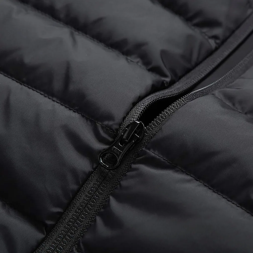 Chaleco calefactable unisex, chaqueta térmica, chaqueta calefactable con carga USB, chaqueta de plumón eléctrica con 8 zonas de calentamiento y 3 niveles de calor, chaqueta de invierno (sin batería