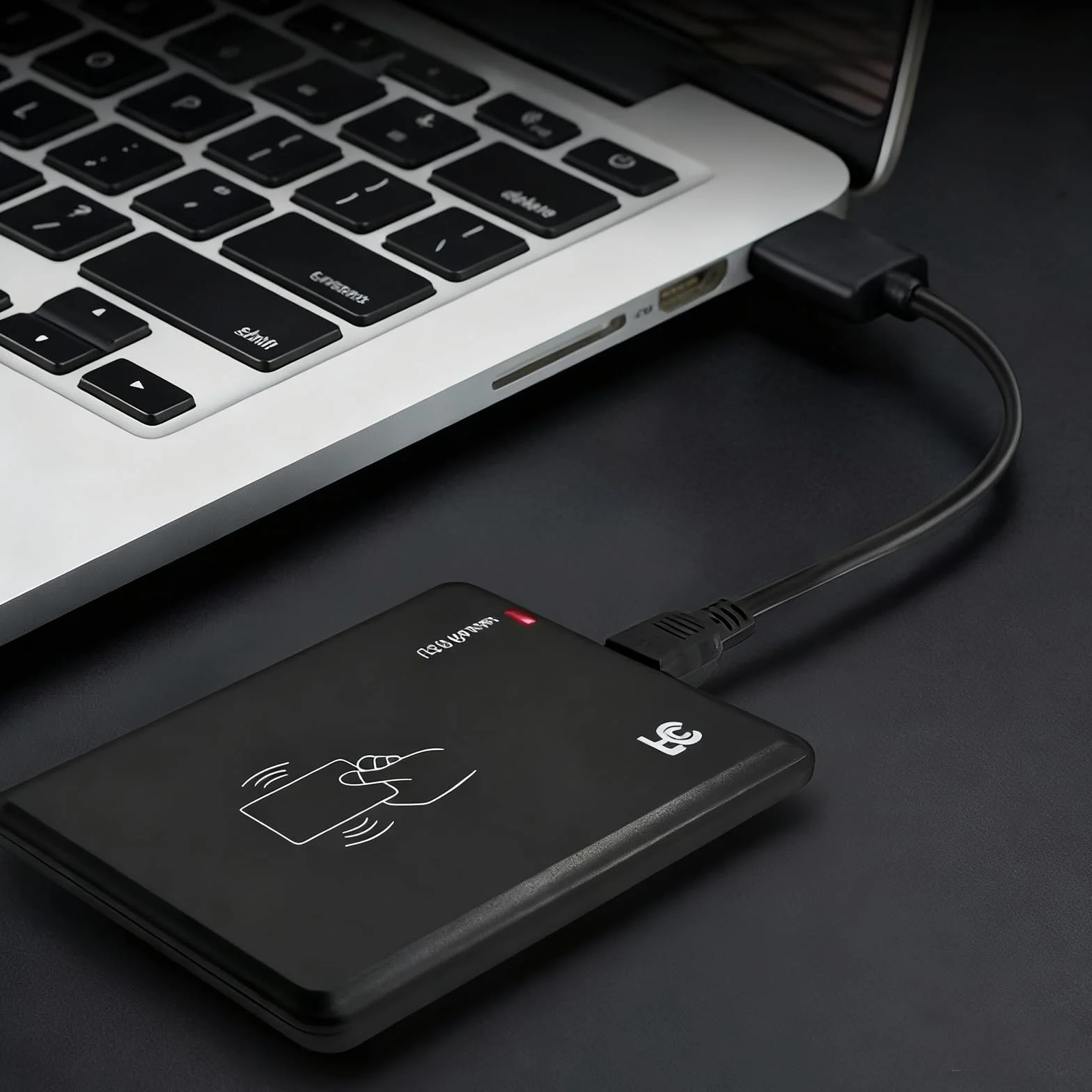 GERUI Lector RFID USB 13,56 MHz sin contacto IC tarjetas S50 S70 14443A LED