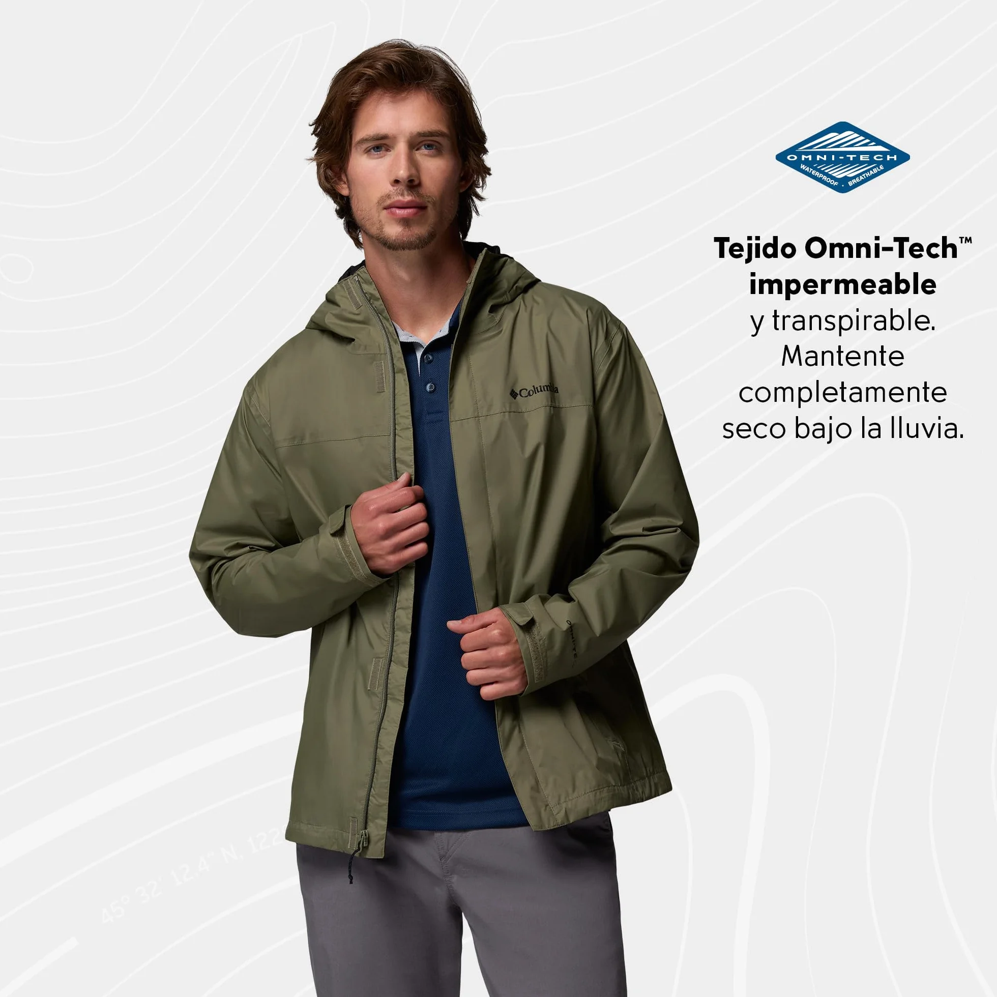 Columbia Watertight II Jacket Chubasquero Impermeable Hombre