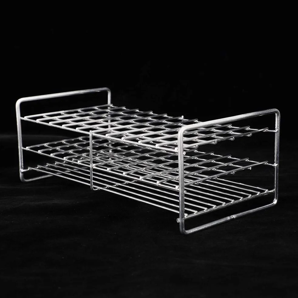 Soporte de Metal para Laboratorio, Acero Inoxidable, 18,5 mm, 50 Agujeros