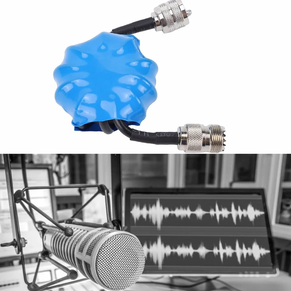 Balun de corriente 1:1 Estrangulador de modo común para antenas 1.8-30MHz 45mm ferrita 100W PEP conector RF