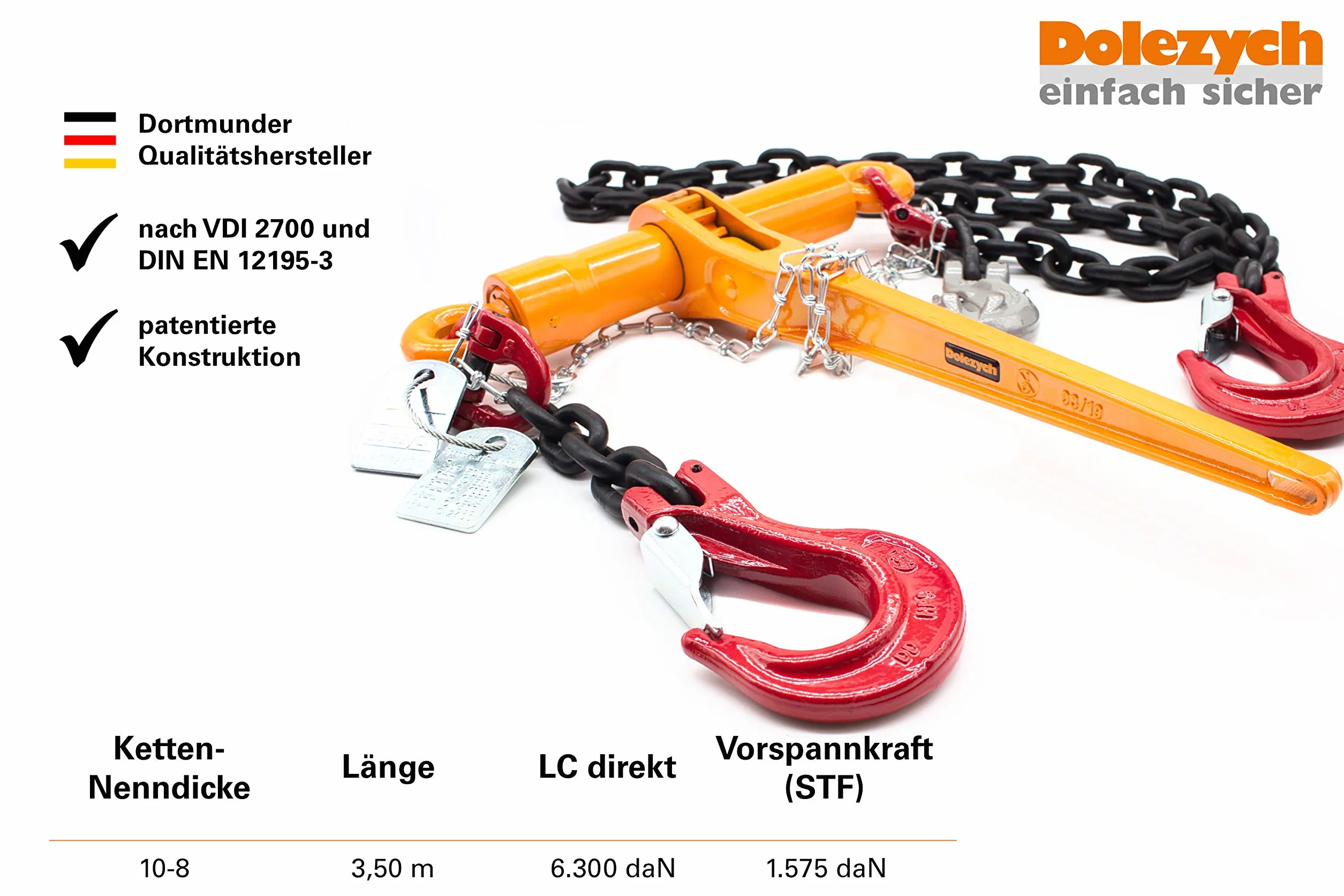 Dolezych Cadena tensora con tensor de carga DoRa 3,5 m
