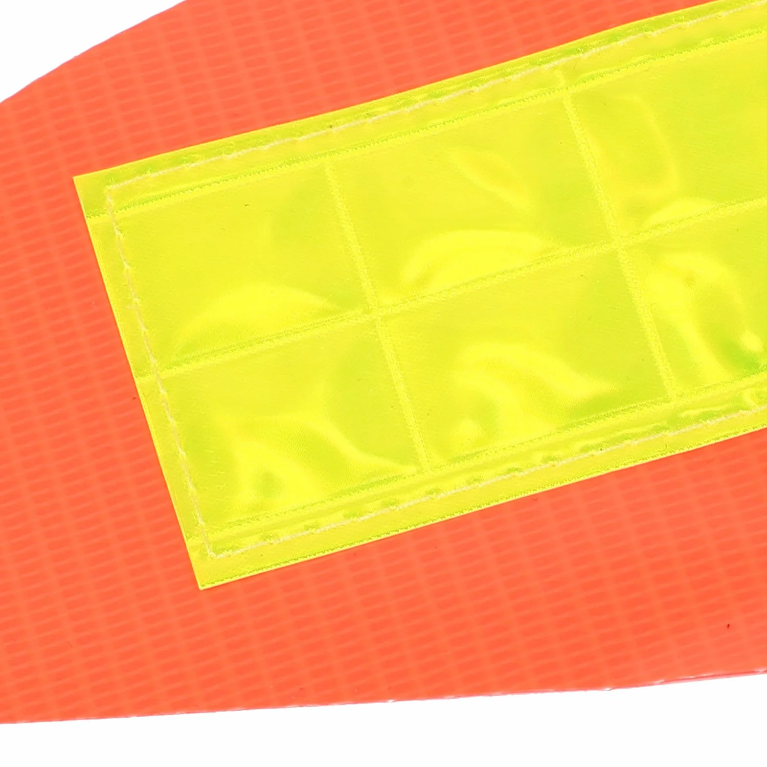 Bandera de seguridad para sillas de ruedas con tira reflectante, mástil telescópico ajustable 1,5 m