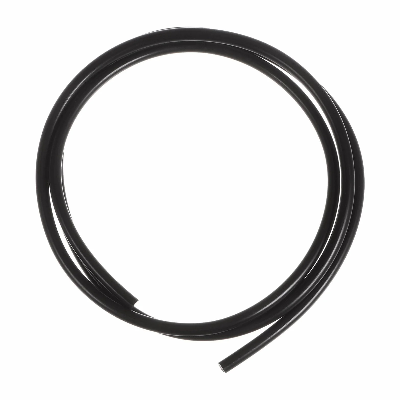 QUARKZMAN PU Transmisión Correa Poliuretano Redonda 5mm Diámetro 3.3 Pies (1 Metro) Longitud Negra