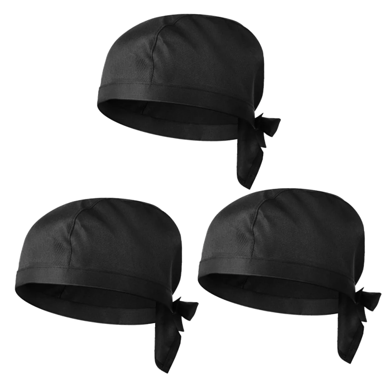 SHERCHPRY 10 Juegos De Gorras para Hombre Y Mujer Negras Unisex Ajustables para Cocina 3 Unidades X 10