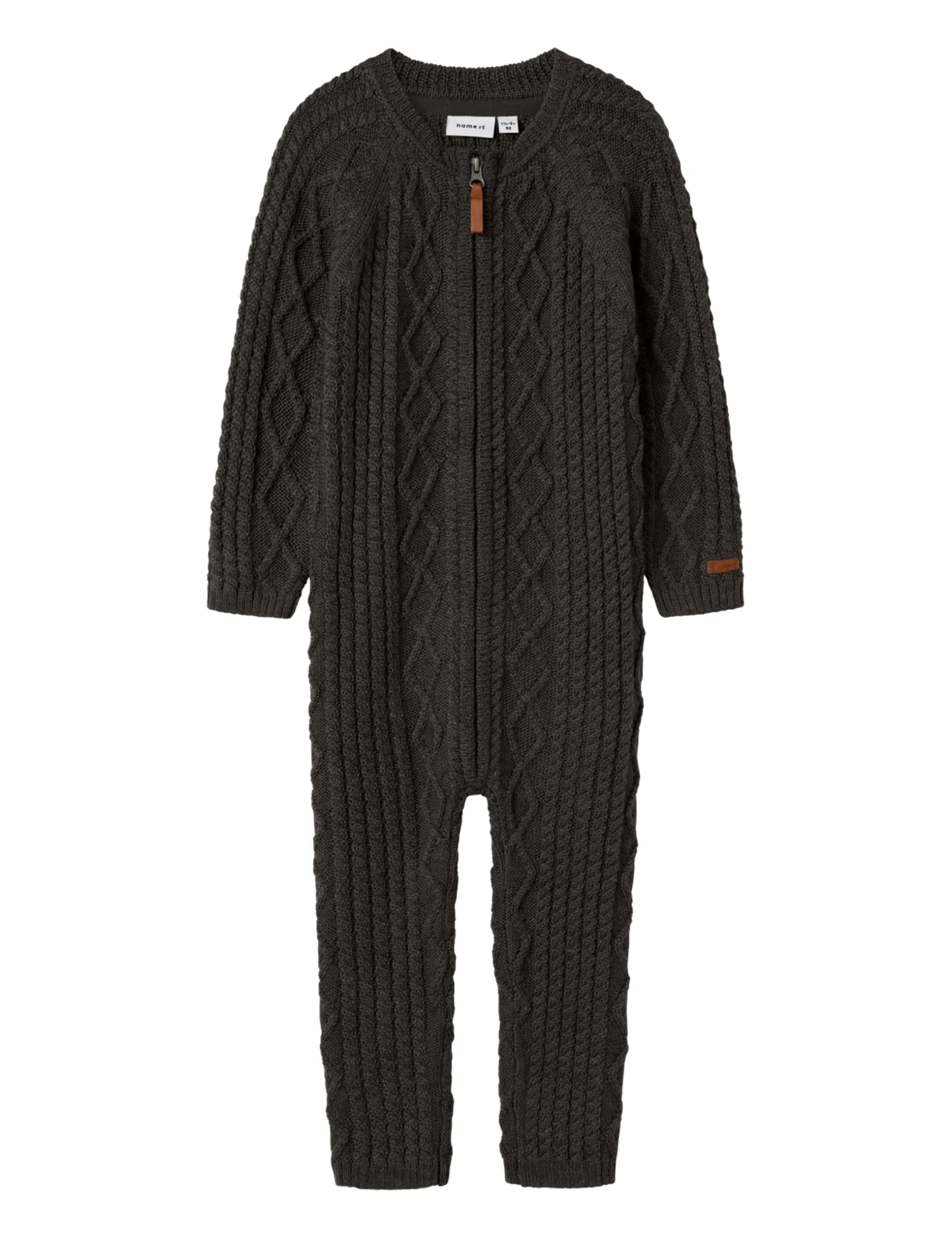 NAME IT Nmmwrilla Wool LS Knit Suit para Niños