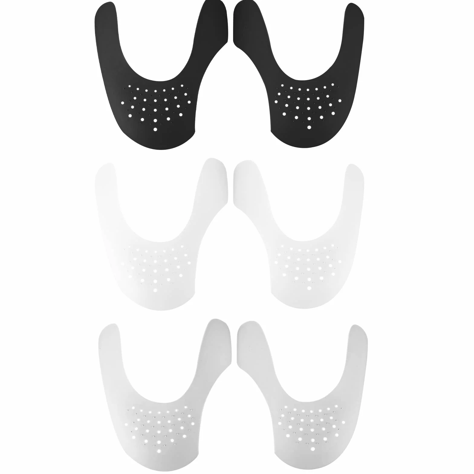 Newaner 3 Pares Escudo de Zapatos, Protectores para Zapatillas de Deporte, Arrugas de Zapatos Antiarrugas, Prevenga Hendidura del Pliegue del Calzado Deportivo(40-46)