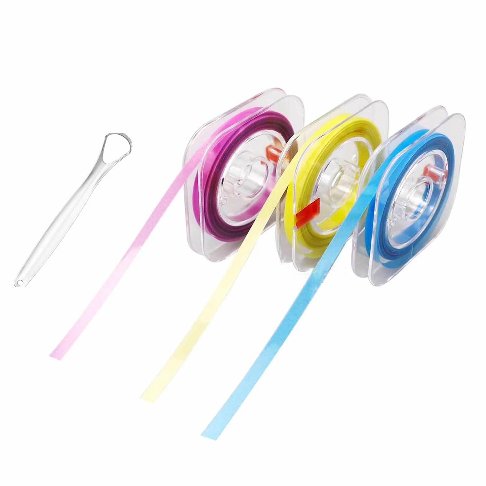 SNONESIY Papel de Lija Dental 4 mm x 6 m, Tiras de Pulido Dental para Espacios Intermedios, Eliminador de Sarro