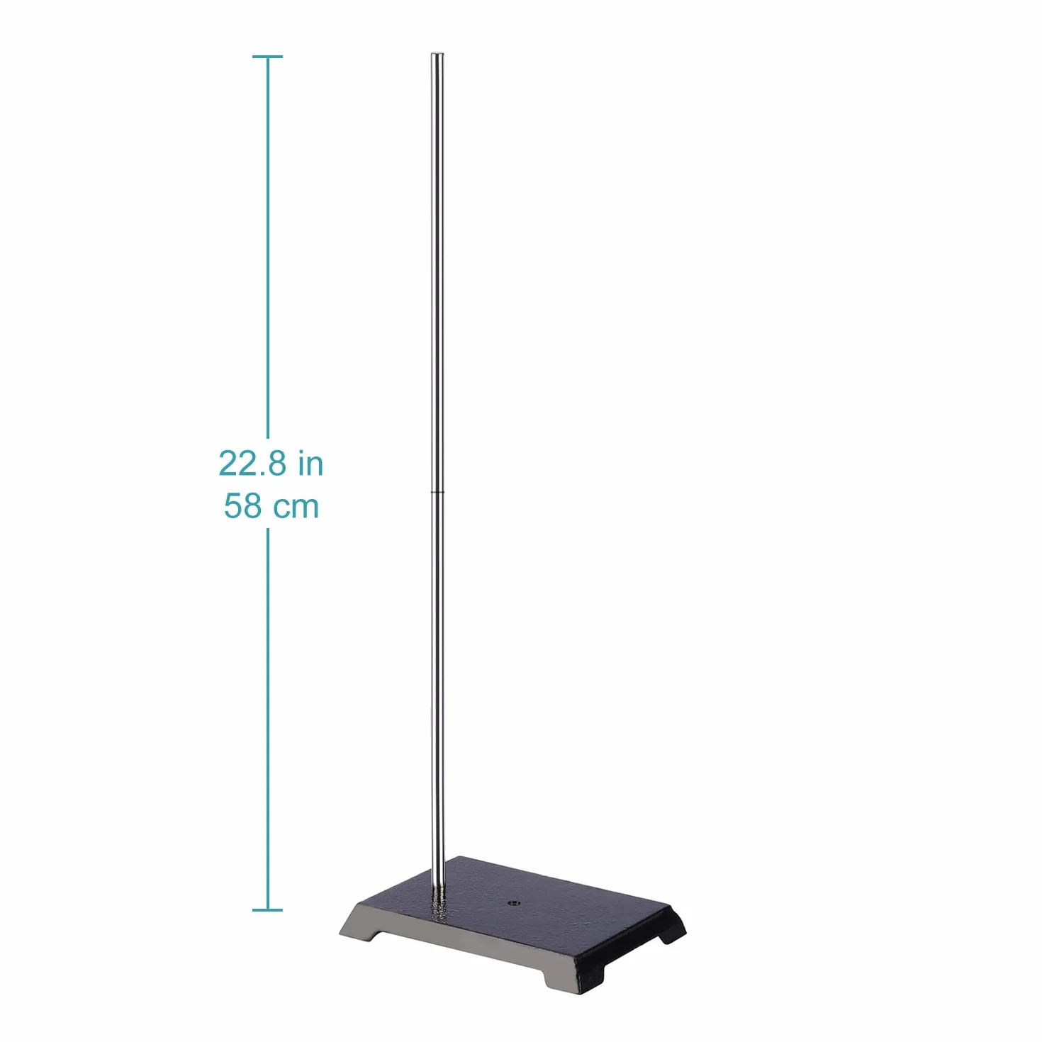 Stonylab Soporte de Anillo de Hierro Fundido 200 x 135 mm con Varilla 570 mm