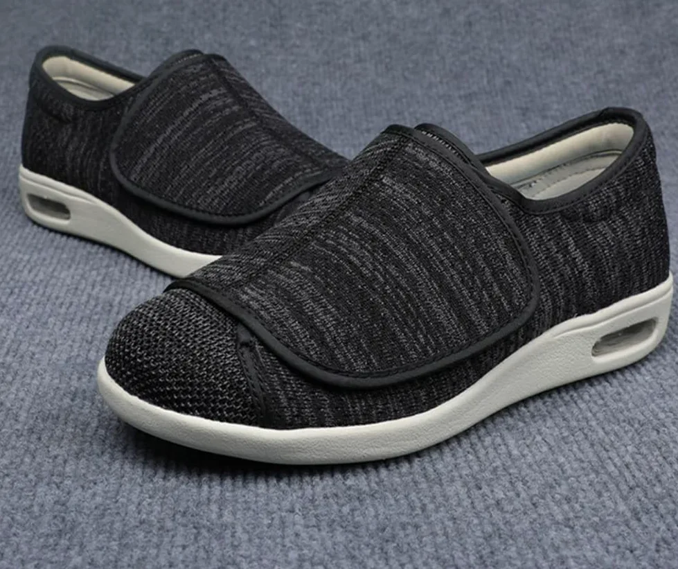 Zapatos diabéticos para mujer, zapatos de malla transpirable para caminar para ancianos hinchados, edema diabético, pies hinchados, pies hinchados, pies hinchados