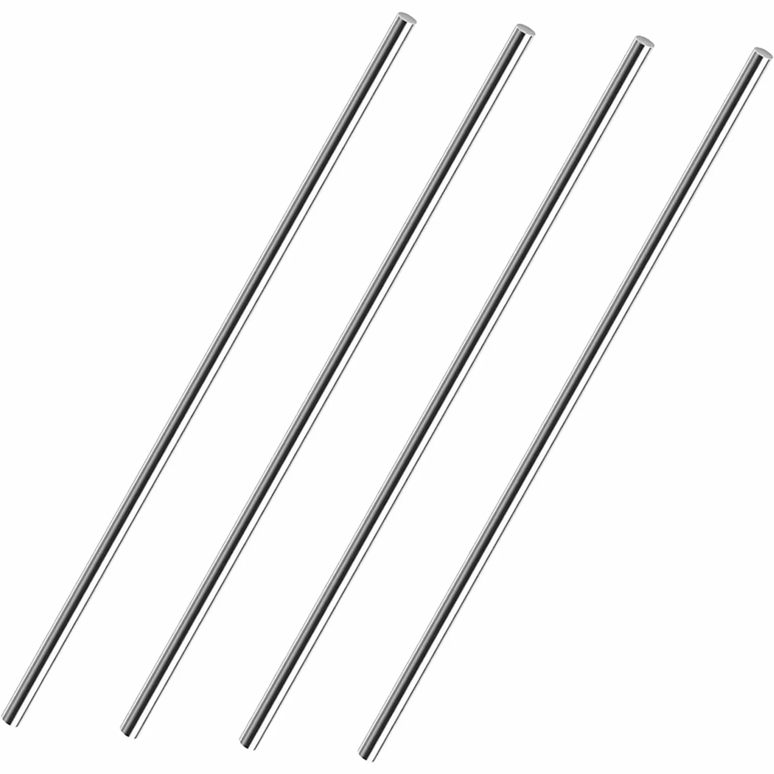 Varillas de Acero Inoxidable 5 mm x 300 mm, Barra Metálica Redonda para Manualidades DIY