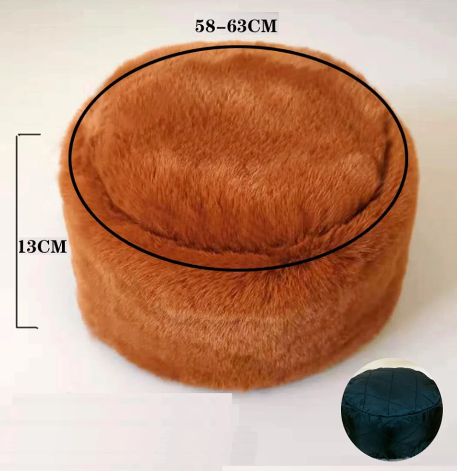 Lifup Mujer Sombrero de Piel Sintética Gorra Estilo de Rusia Invierno Cálido Gorro para Esquí
