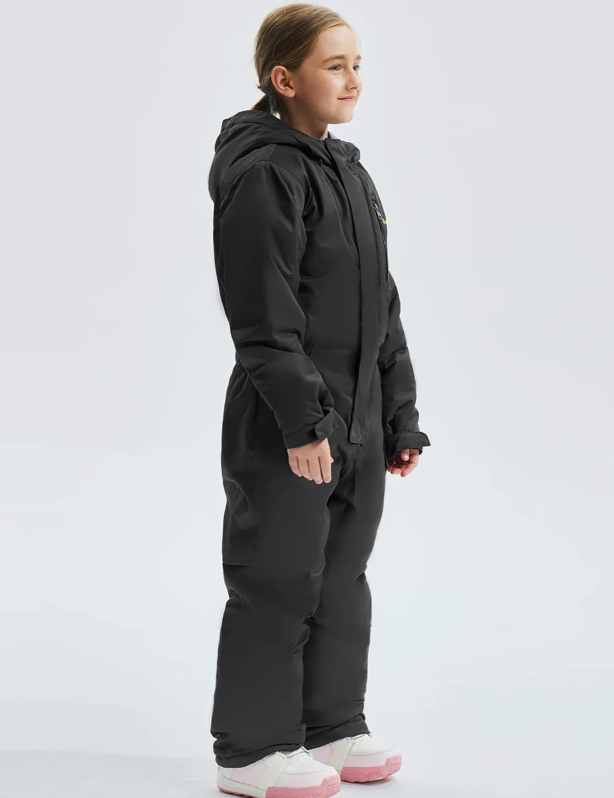 GEMYSE Trajes de esquí de una pieza para niños Jumpsuits Trajes de nieve impermeables de invierno para niños y niñas